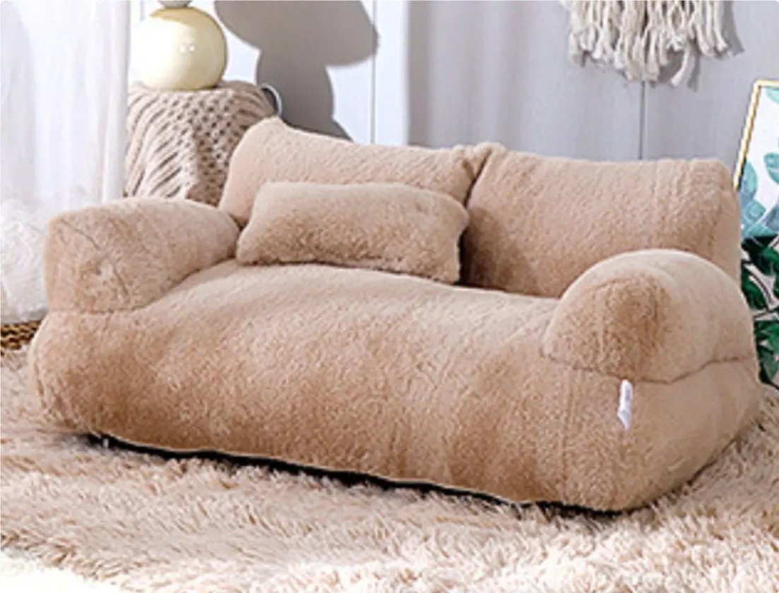 Luxury Plush Cat Bed Sofa null