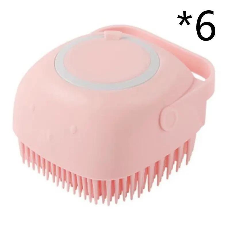 Silicone Dog & Cat Bath Massage Brush null