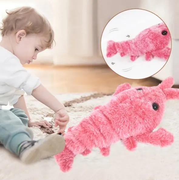 Electric Jumping Shrimp Cat Toy null