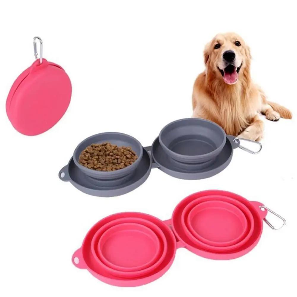 Foldable Double Pet Bowl null
