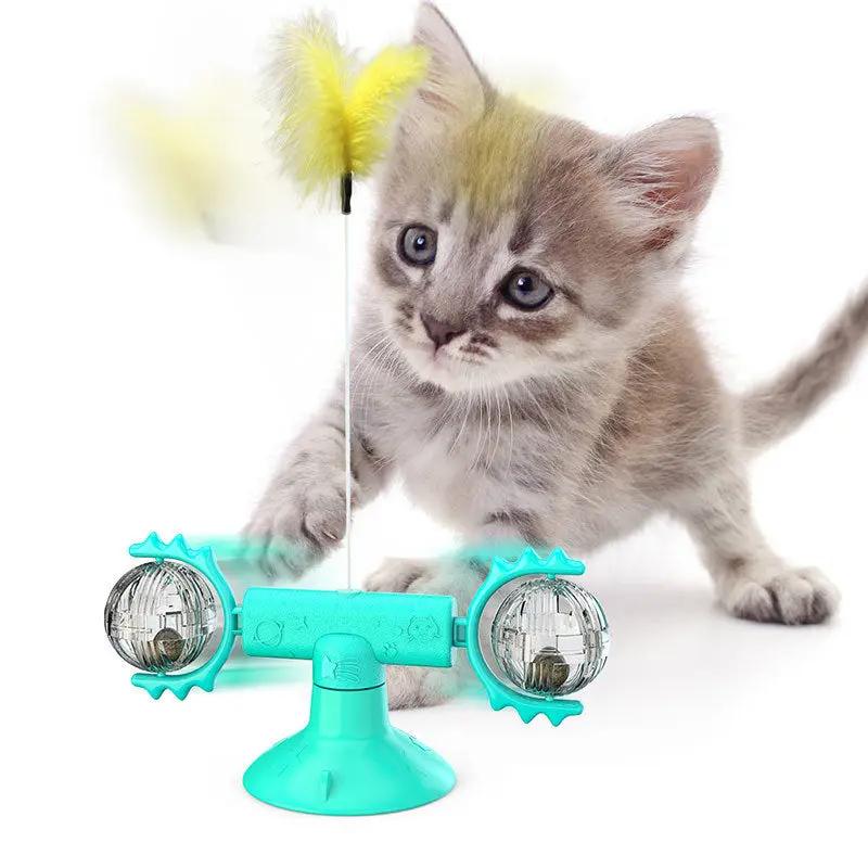 Cat Rotating Windmill Toy null