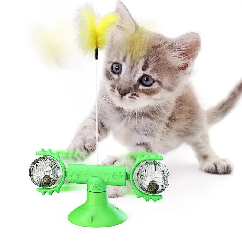 Cat Rotating Windmill Toy null
