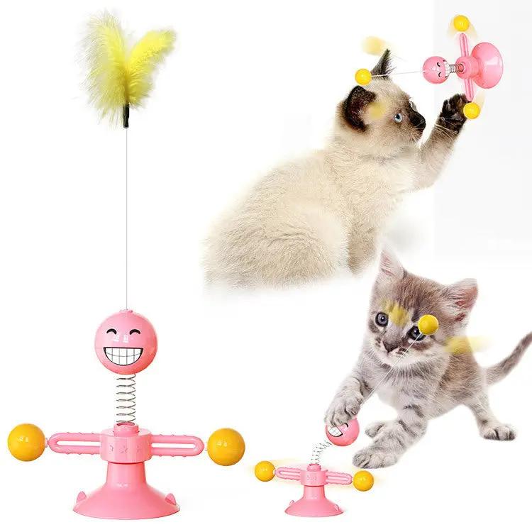 Cat Rotating Windmill Toy null