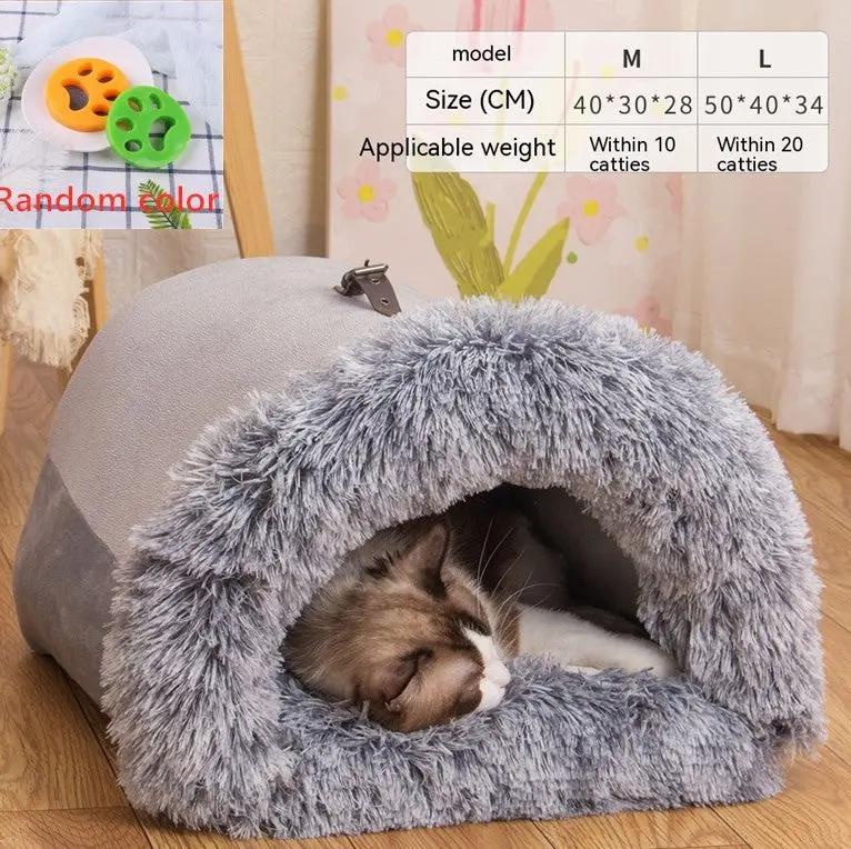 Luxury Spliced Plush Pet Bed null