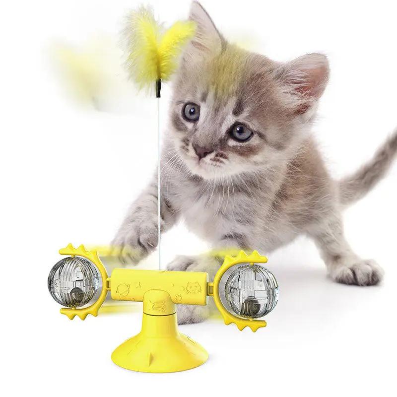 Cat Rotating Windmill Toy null