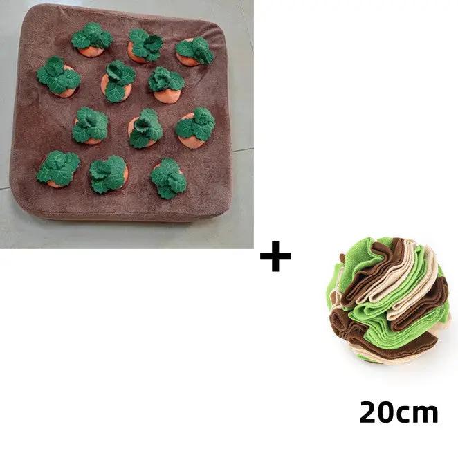 Carrot Plush Dog Toy null