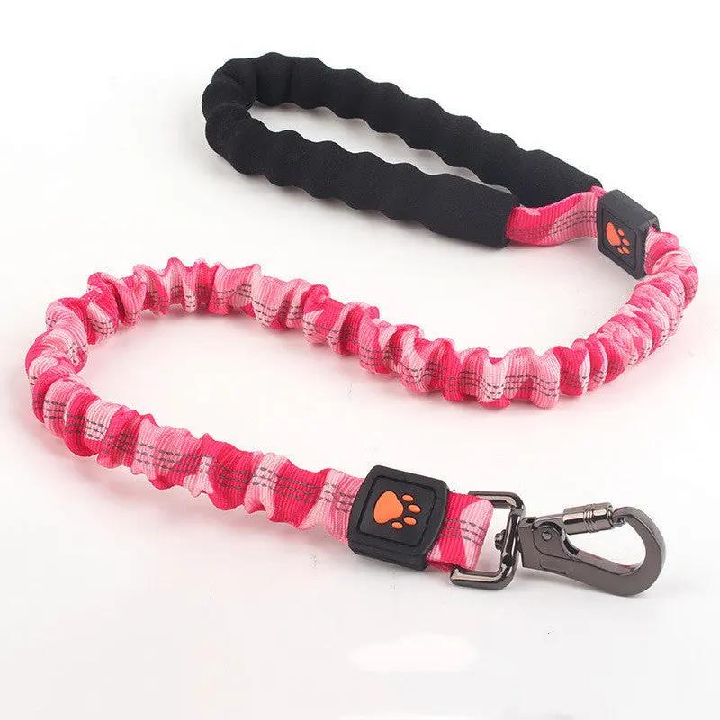 Elastic Nylon Dog Leash for Large Dogs null