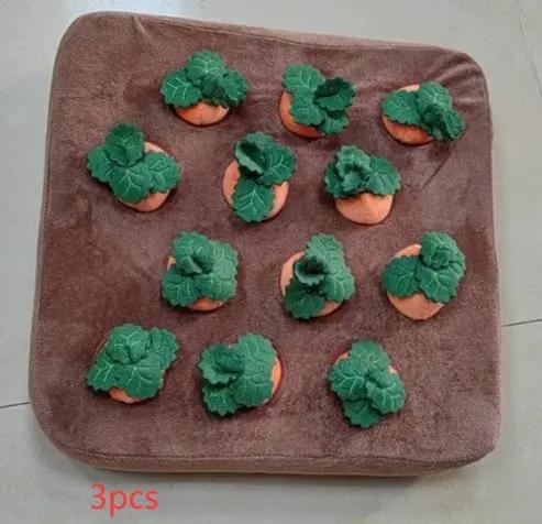 Carrot Plush Dog Toy null