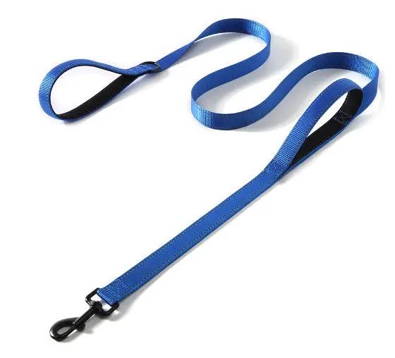 Pet Double Handle Pull Leash null