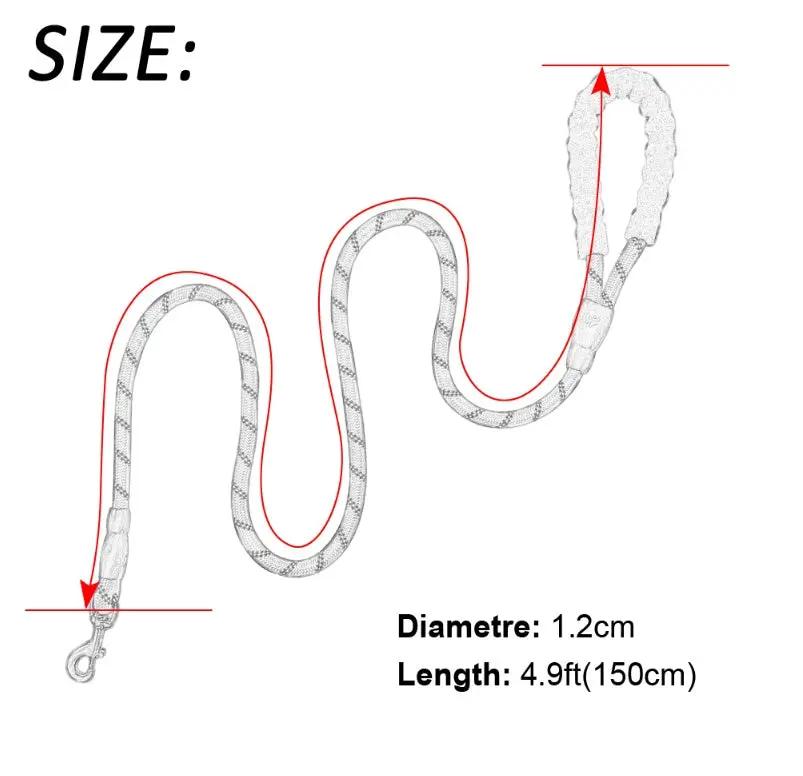 Reflective Nylon Dog Leash null