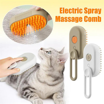 3-in-1 Electric Steam Pet Brush null