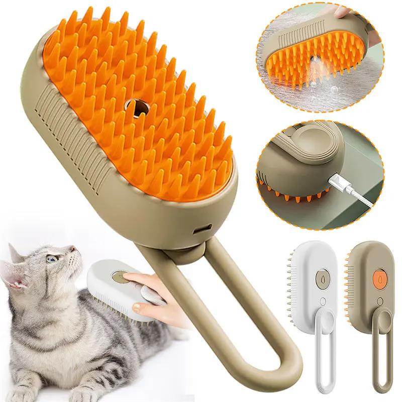 3-in-1 Electric Steam Pet Brush null