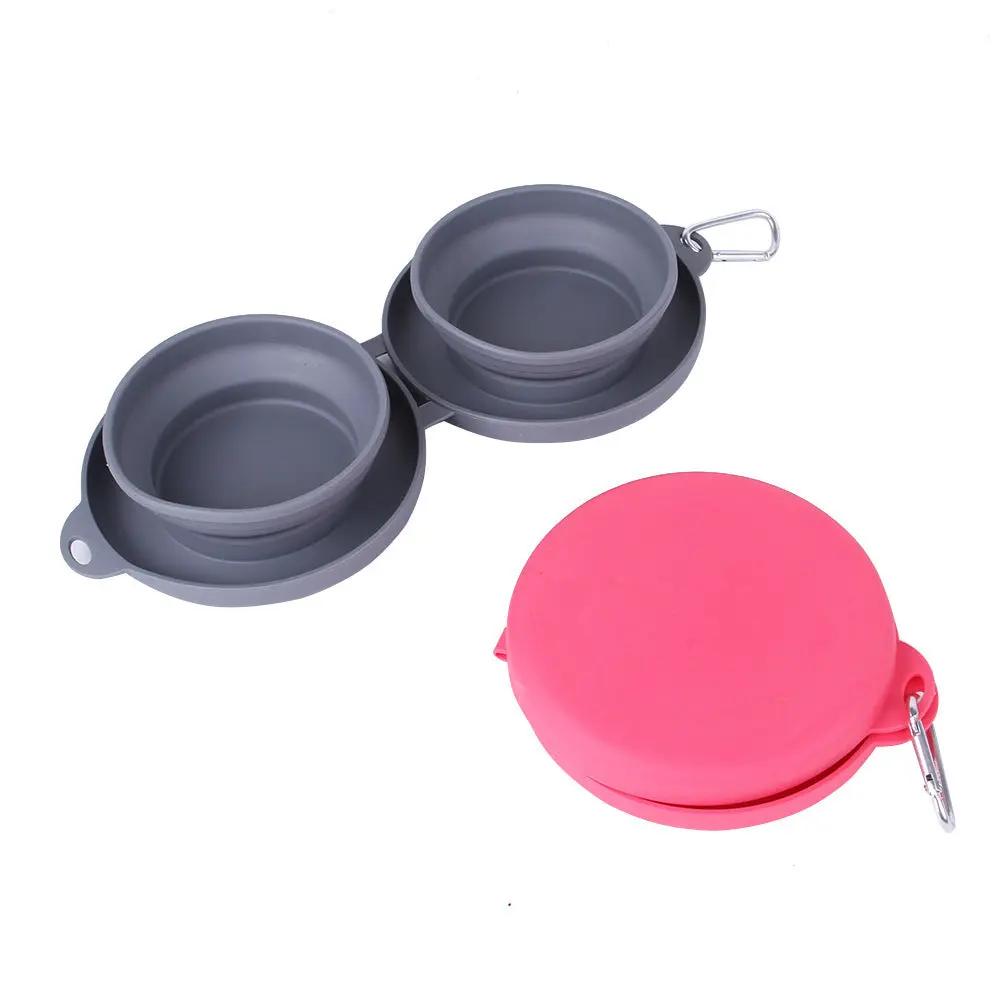 Foldable Double Pet Bowl null