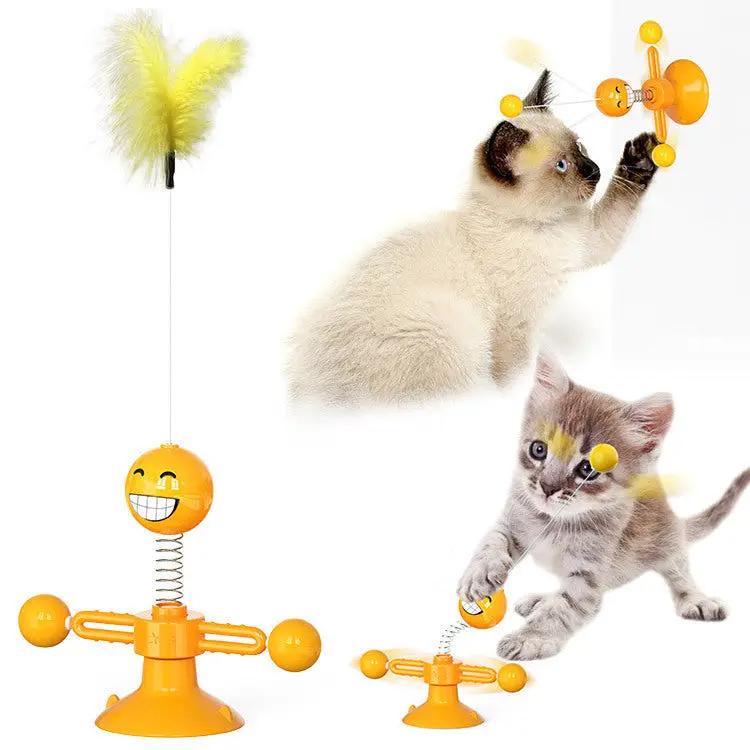 Cat Rotating Windmill Toy null