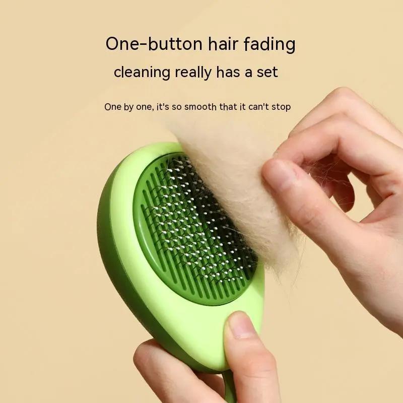 Avocado-Shaped Pet Hair Brush null