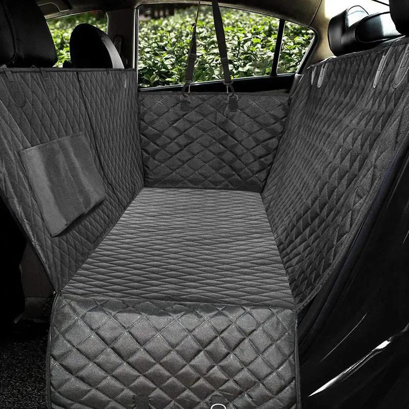 Dog Car Seat Cover with Mesh Window null