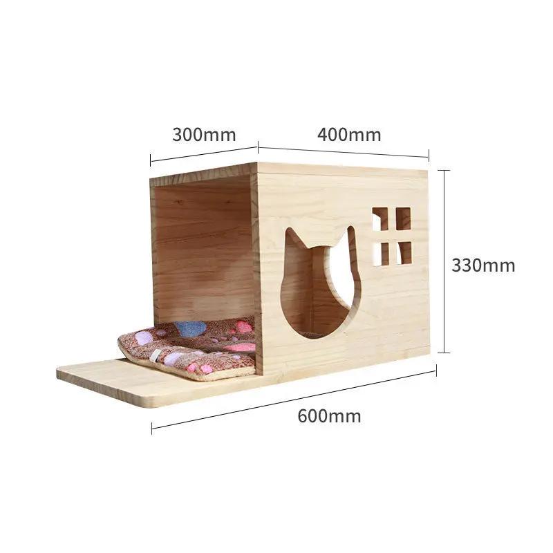 Wall-Mounted Cat Climbing Frame null