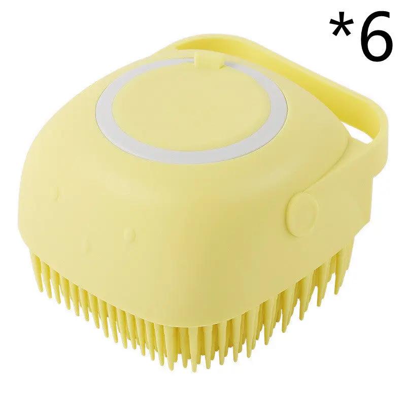 Silicone Dog & Cat Bath Massage Brush null