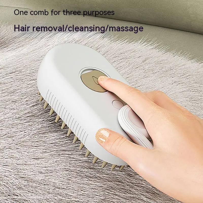 3-in-1 Electric Steam Pet Brush null