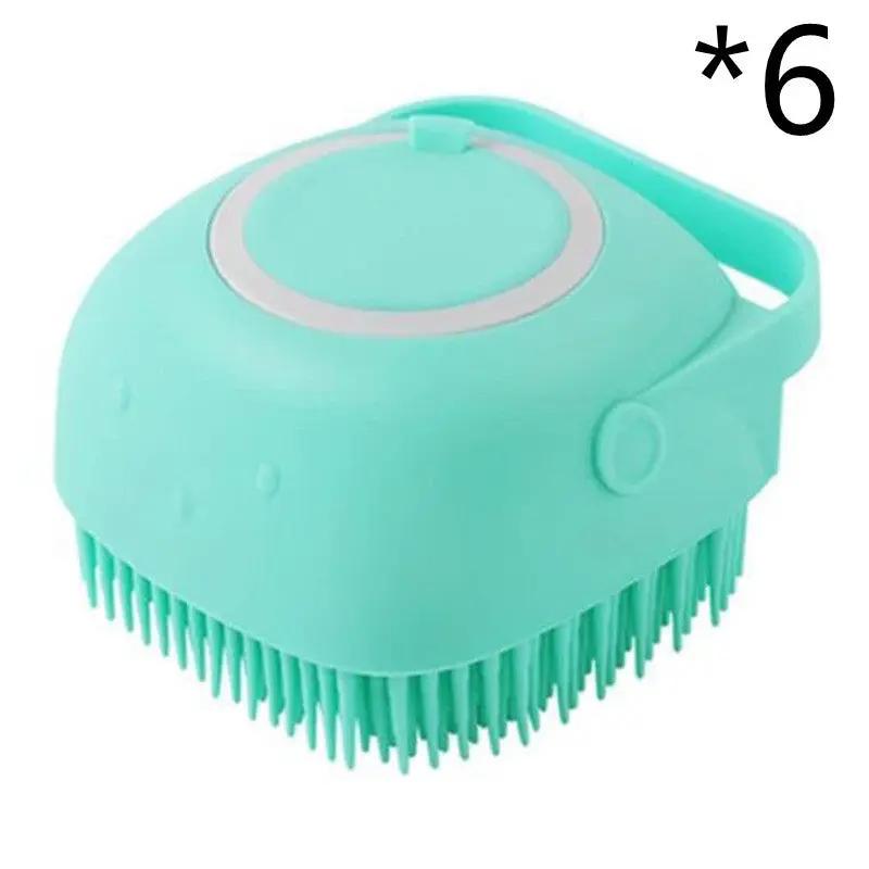 Silicone Dog & Cat Bath Massage Brush null