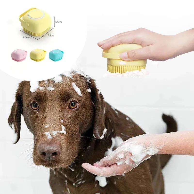 Silicone Dog & Cat Bath Massage Brush null
