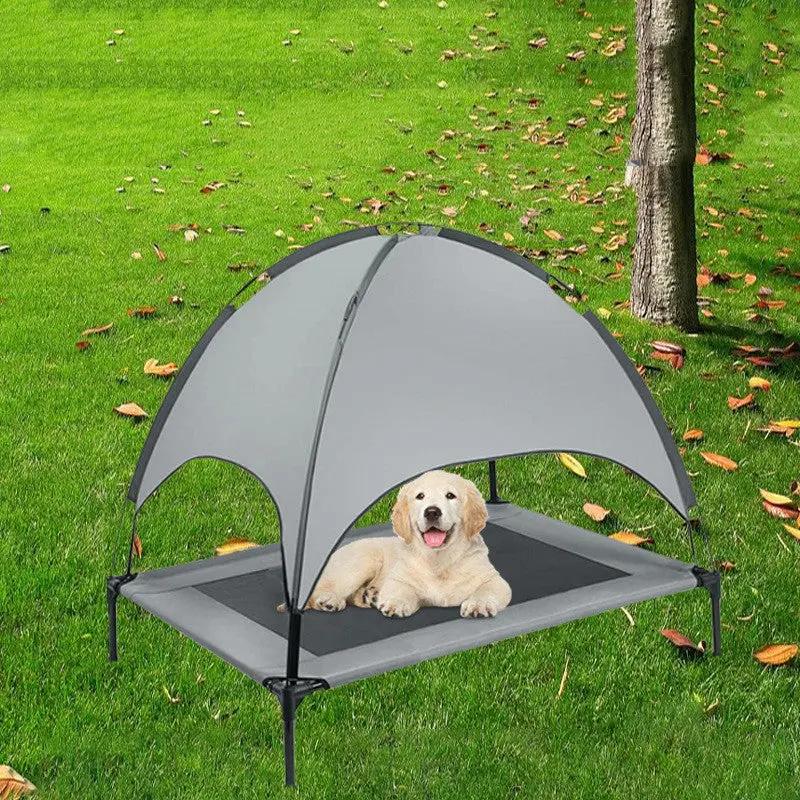 Outdoor Pet Camping Bed with Sunshade null