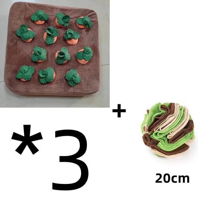 Carrot Plush Dog Toy null