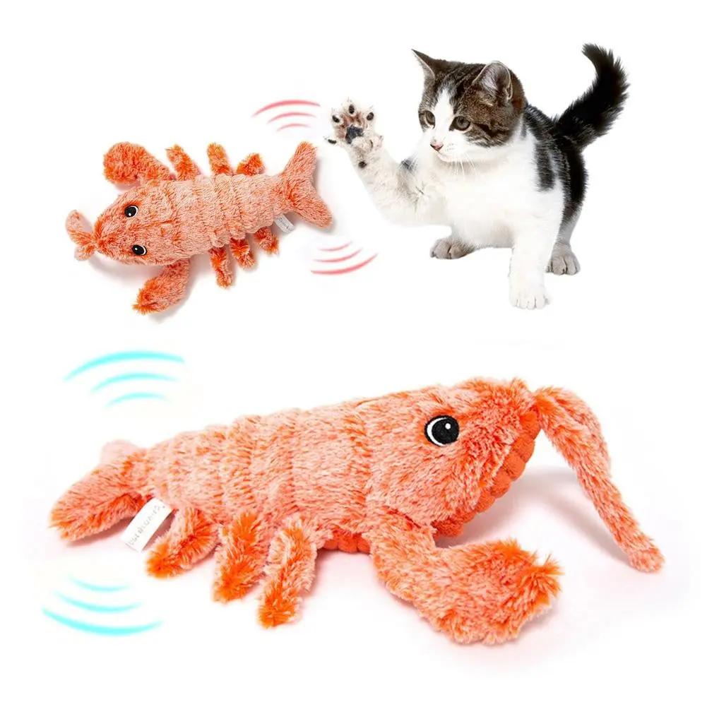 Electric Jumping Shrimp Cat Toy null