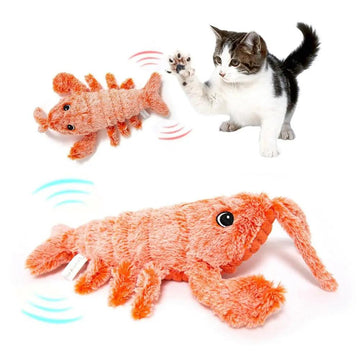 Electric Jumping Shrimp Cat Toy null
