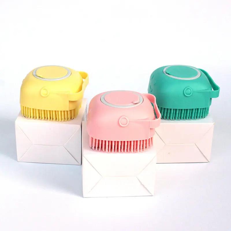 Silicone Dog & Cat Bath Massage Brush null